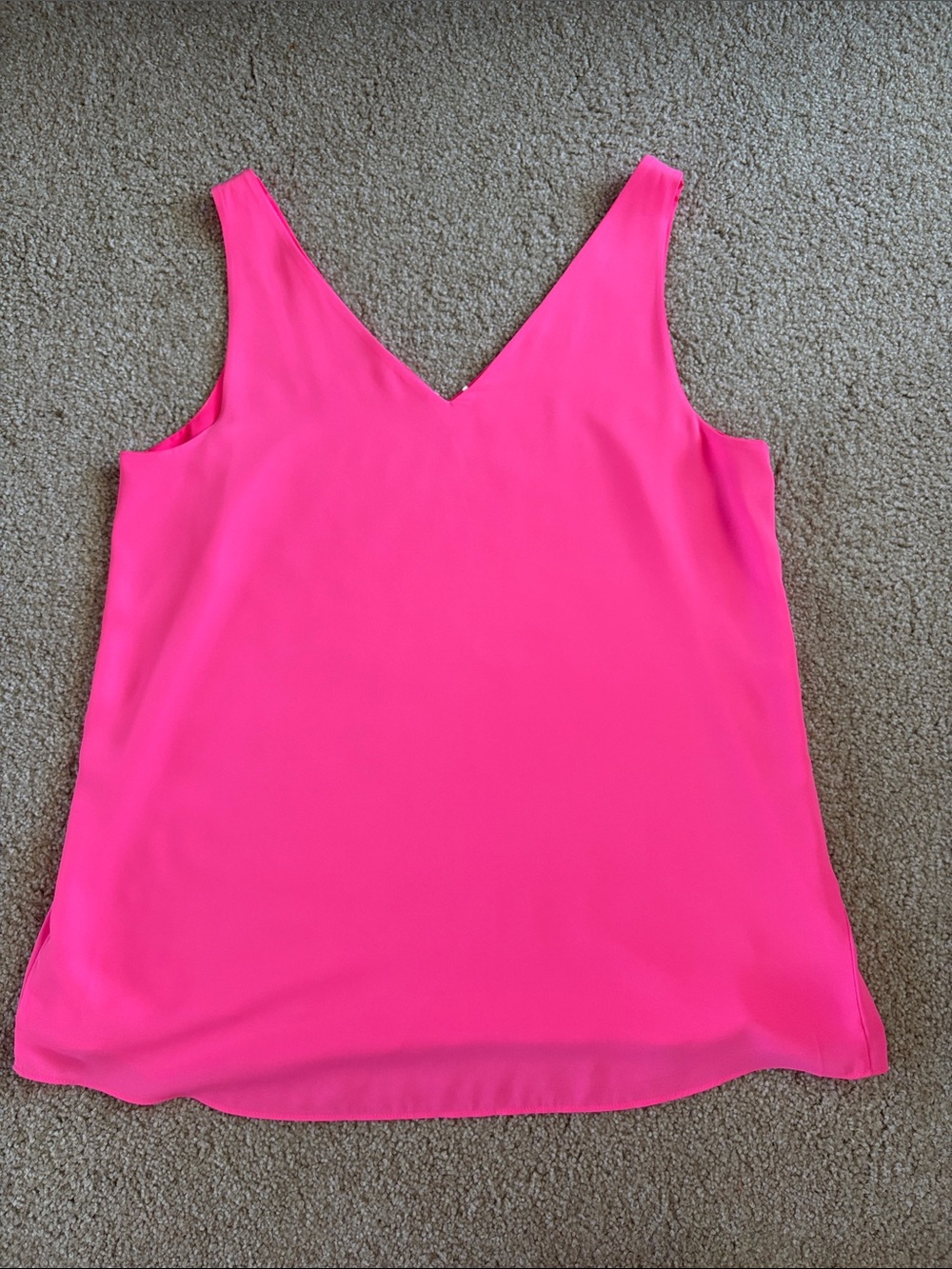Lilly Pulitzer Hot Pink V-Neck Tank Top